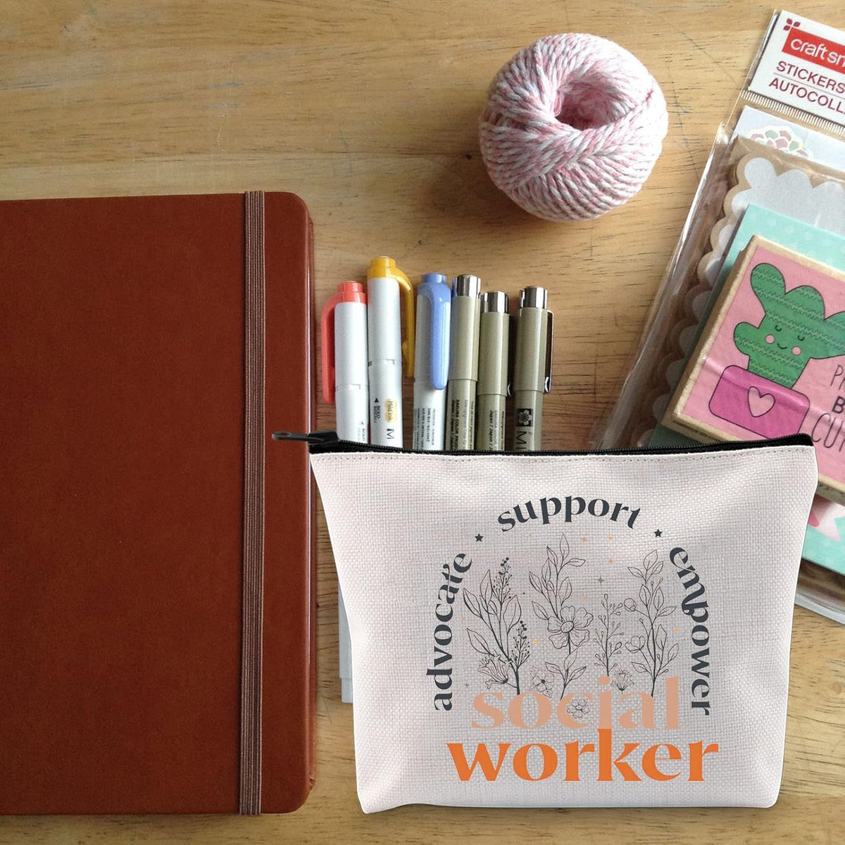 Social Worker Makeup Bag Social Worker Gift Social Work MSW LSW Gift for Social Worker Social Worker Appreciation Gift(Social Worker)