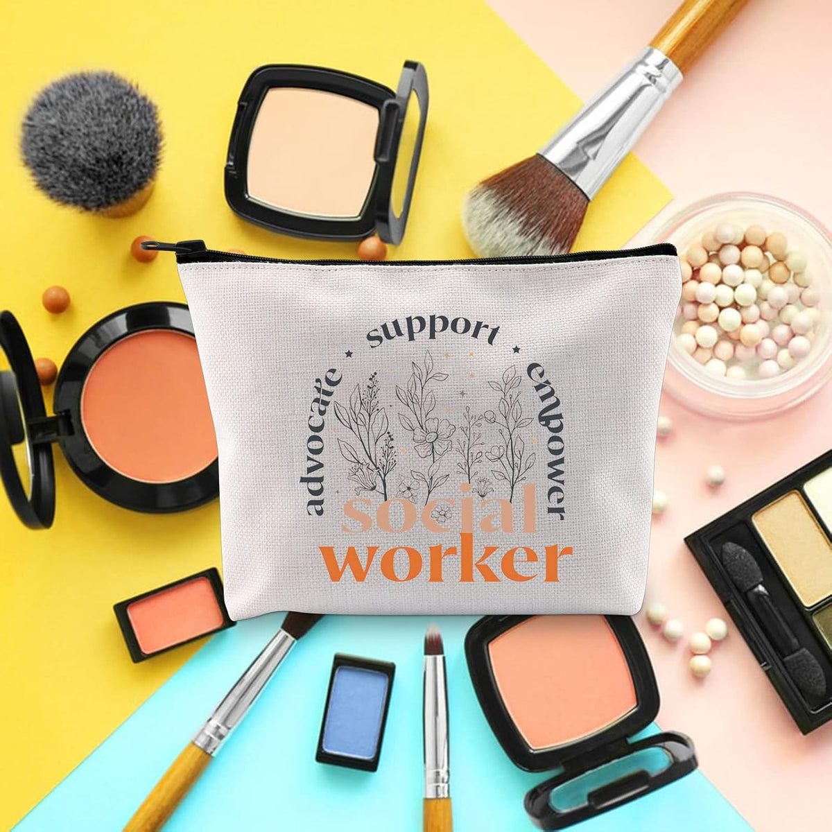 Social Worker Makeup Bag Social Worker Gift Social Work MSW LSW Gift for Social Worker Social Worker Appreciation Gift(Social Worker)