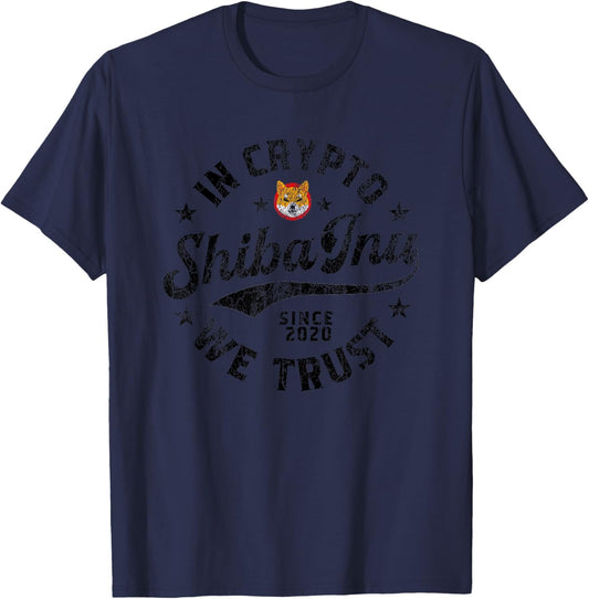 Shiba Inu Coin in Crypto We Trust Token Crypto T-Shirt